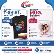 T Shirt Printing Rs. 50/- Business Printing Solutions | 